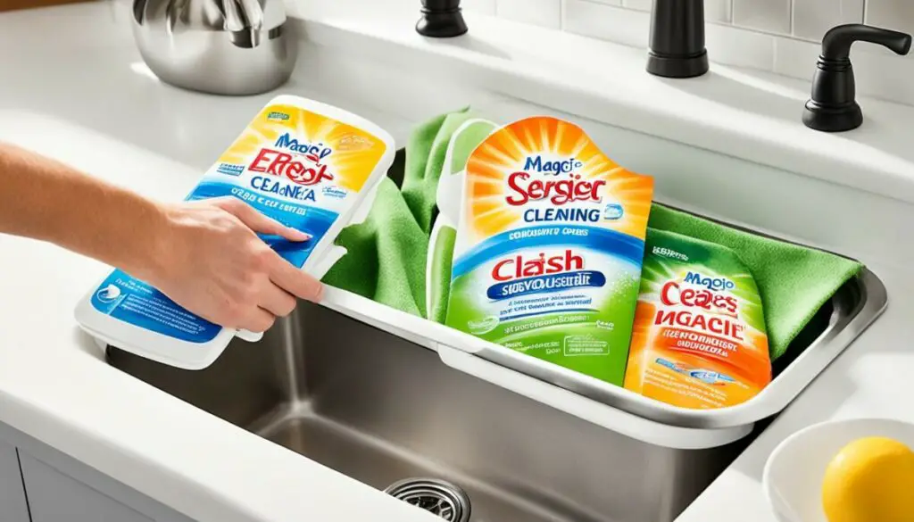 Magic Eraser for dish cleaning