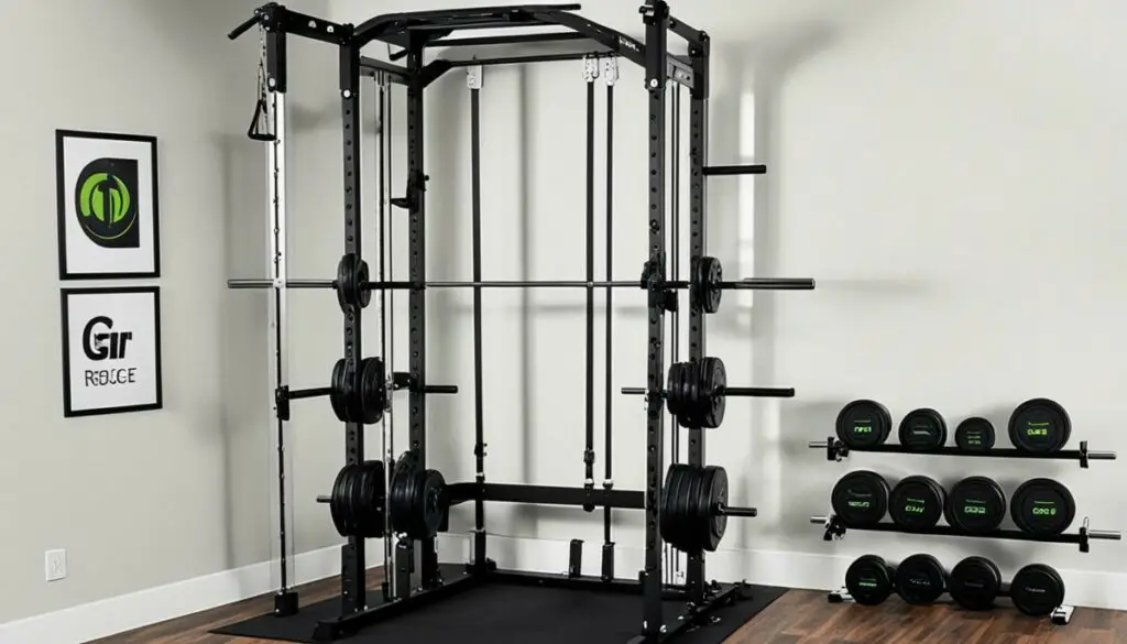 apartment gym power rack
