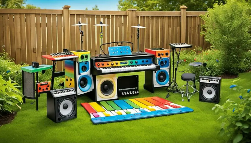 backyard music station