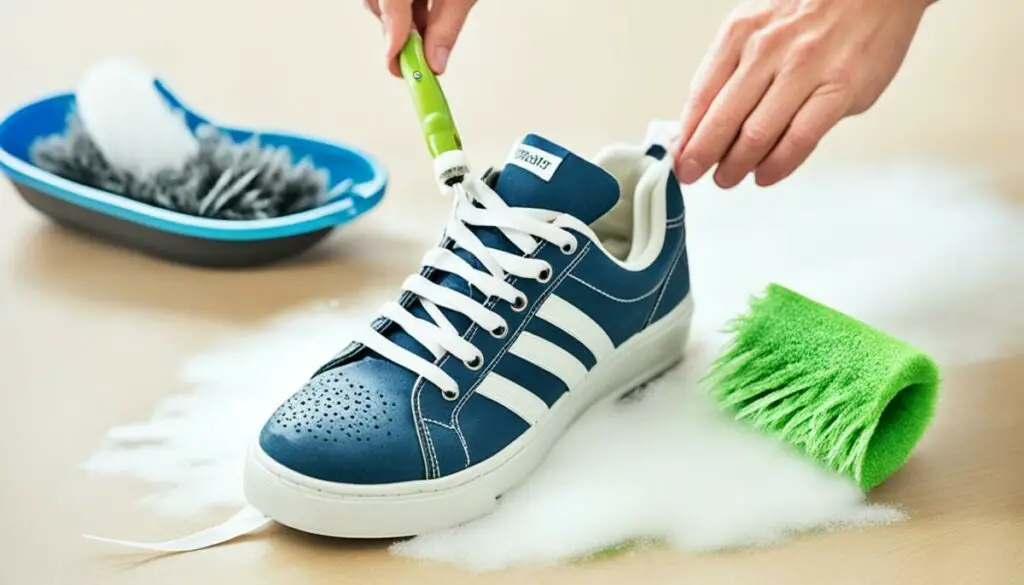 cleaning shoe laces to remove dog hair