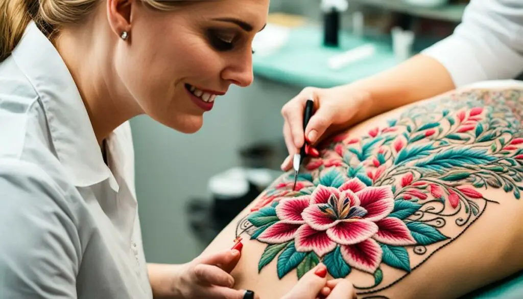 embroidery tattoo artist