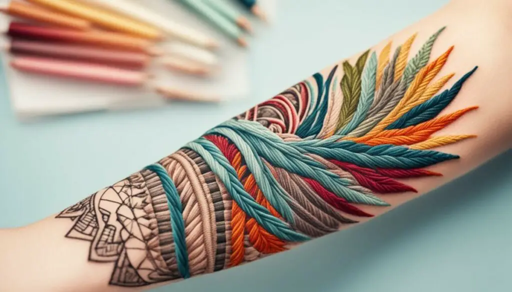 embroidery tattoos