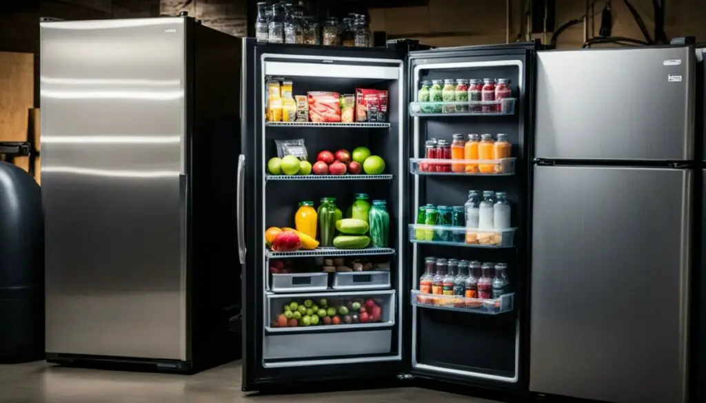 garage gym refrigerator