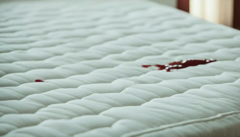 mattress blood stain removal
