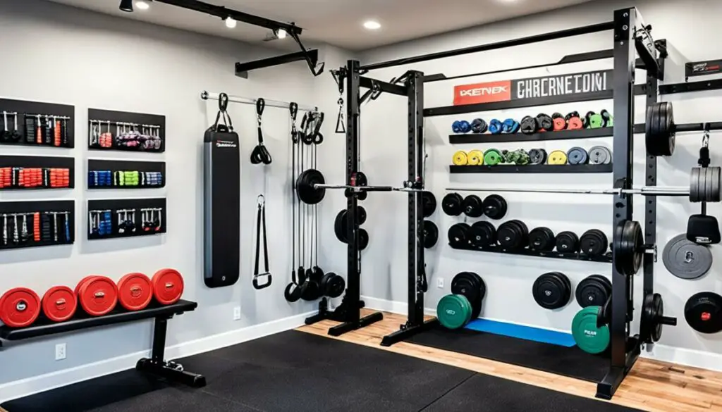 maximizing space in a garage gym