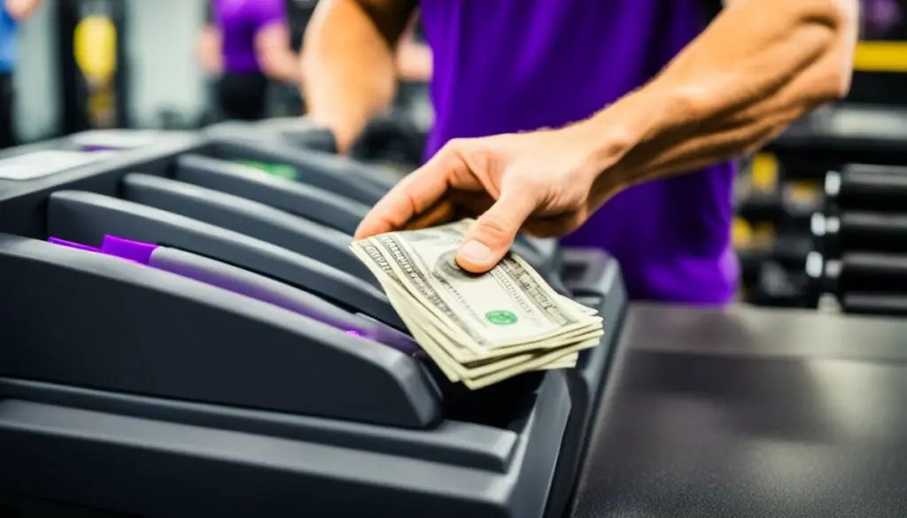 paying planet fitness with cash