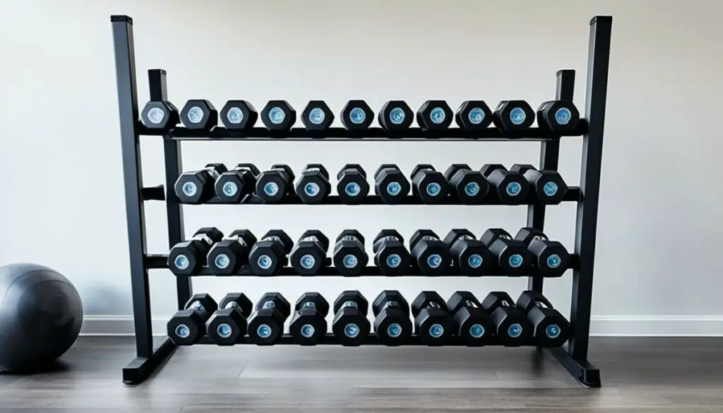 peloton weights rack