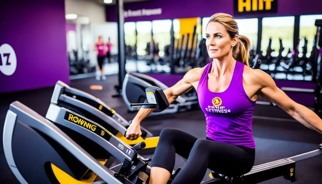 planet fitness rowing machine workouts
