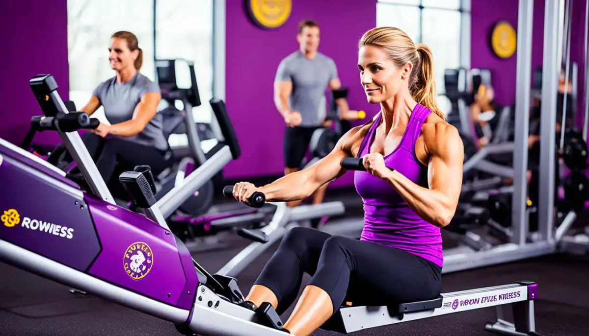 planet fitness rowing machine