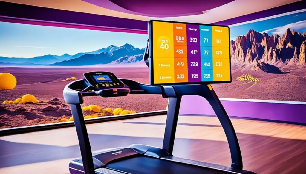 planet fitness treadmill screen