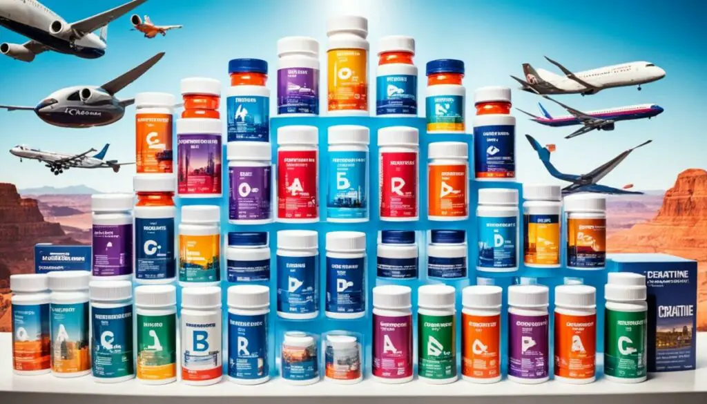 popular creatine supplements for travel