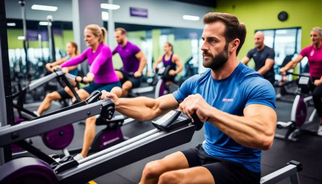 rowing machine benefits at Planet Fitness