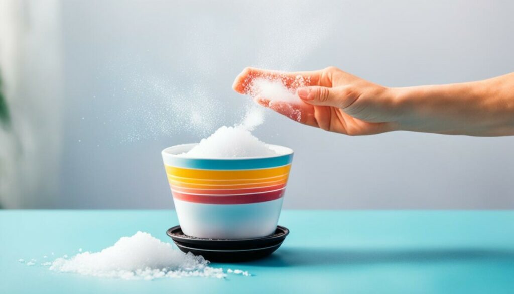 salt and ice trick