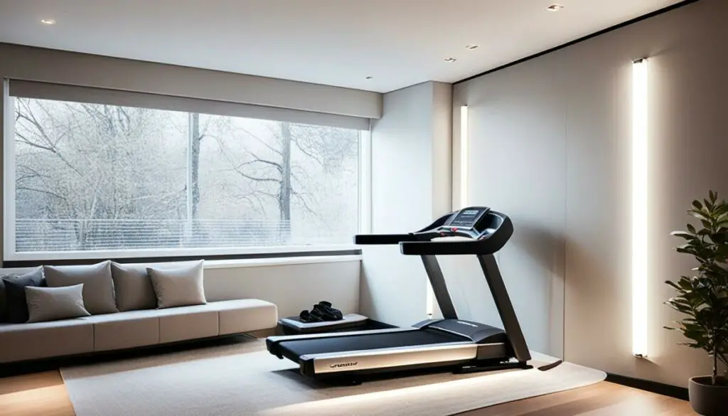 small bedroom treadmill