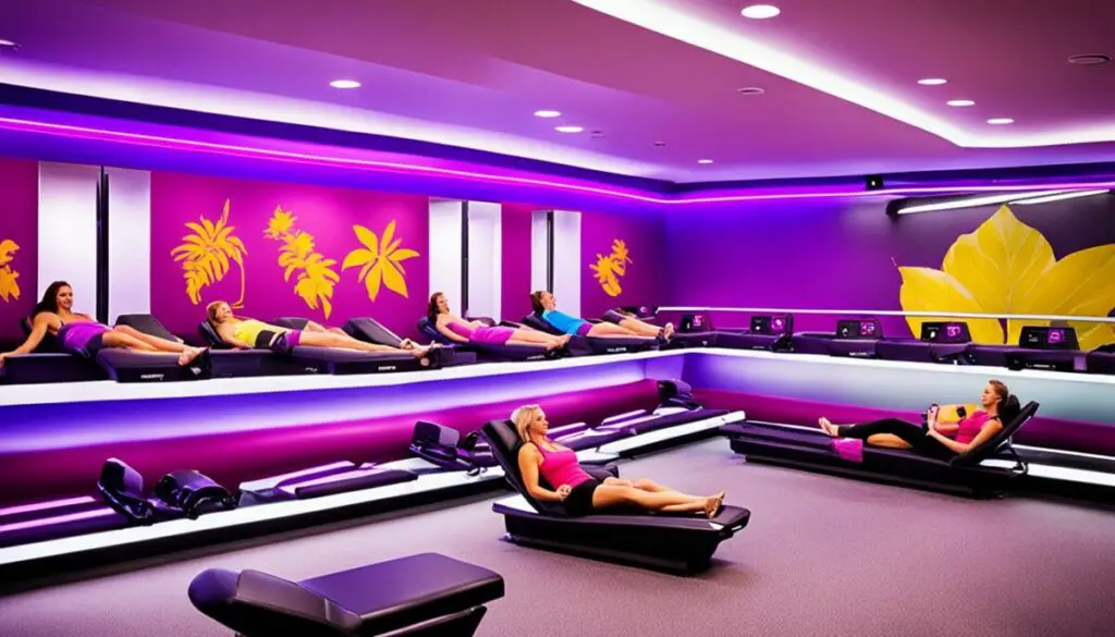 tanning beds at Planet Fitness