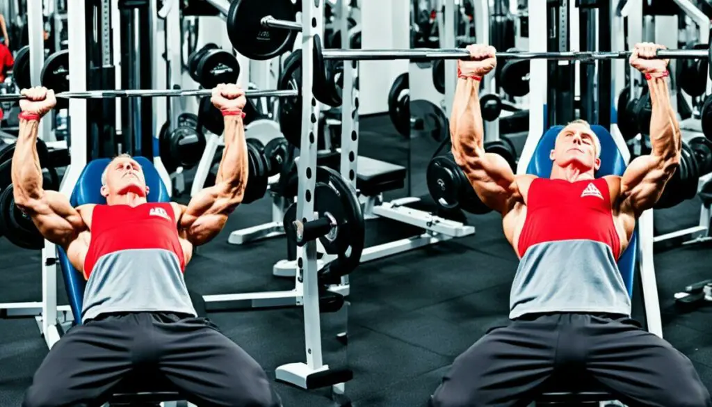 transitioning from chest press to bench press