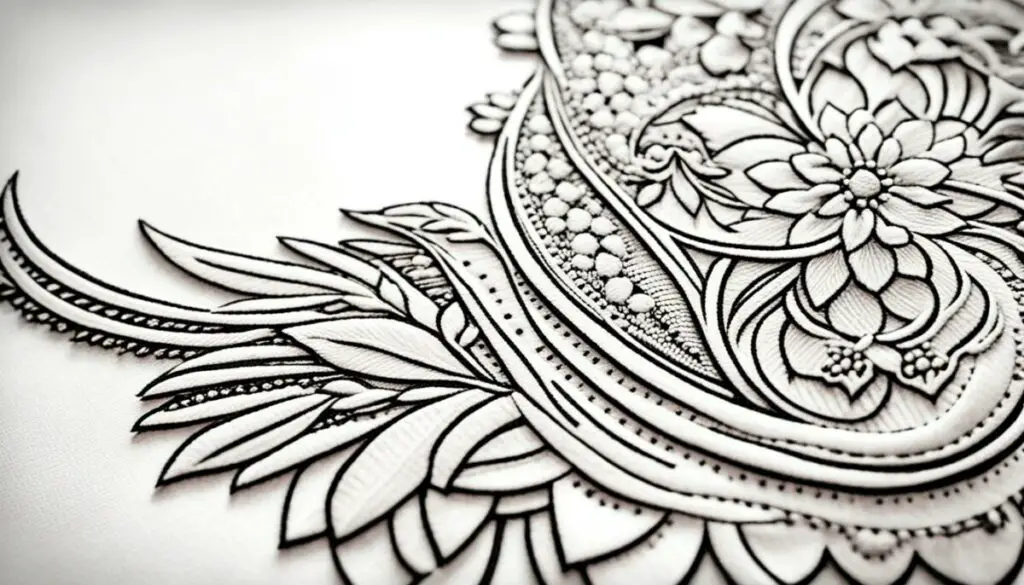 unique embroidery tattoo designs