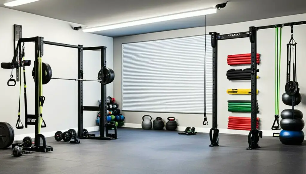 wall-mounted gym equipment