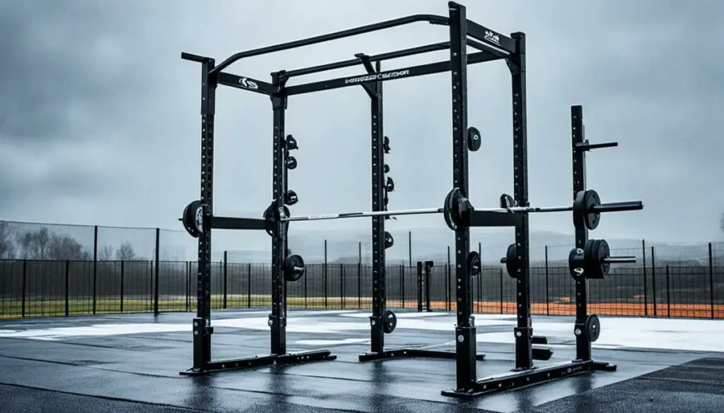 weather-resistant squat rack